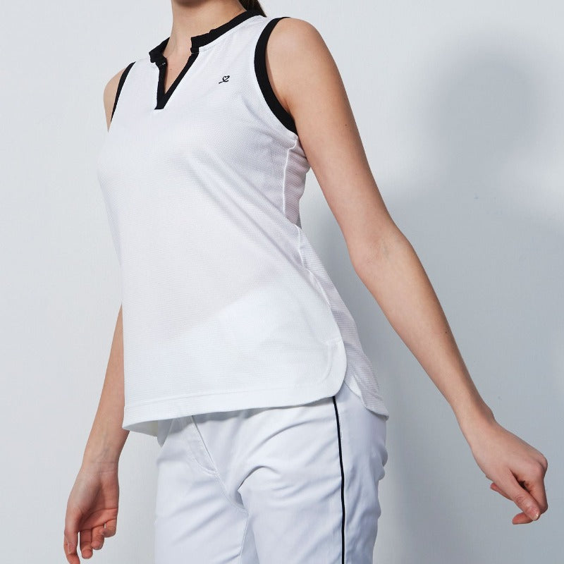 Daily Sports Massy S/L Top - White/Navy