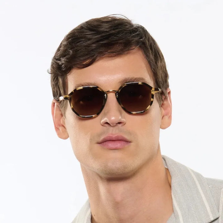 Krewe Dakota Sunglasses - 18K Iberia/Haze