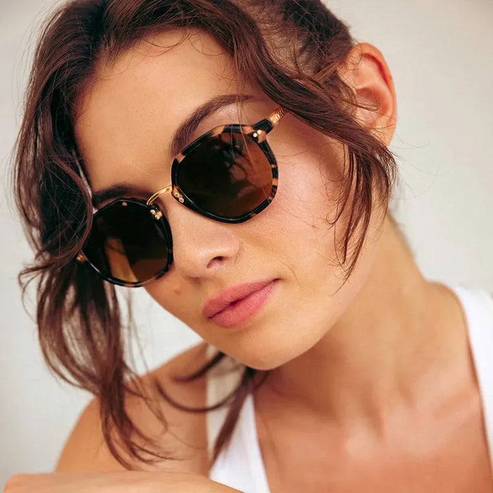 Krewe Dakota Sunglasses - 18K Iberia/Haze