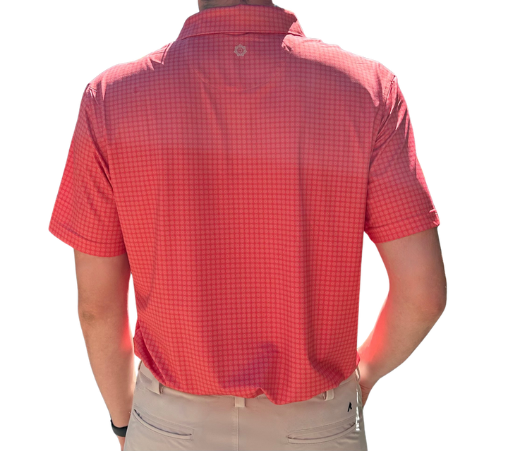 Danini Men's S/S Polo - Coral Print