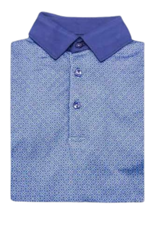 Danini Men's S/S Polo - Peri Print