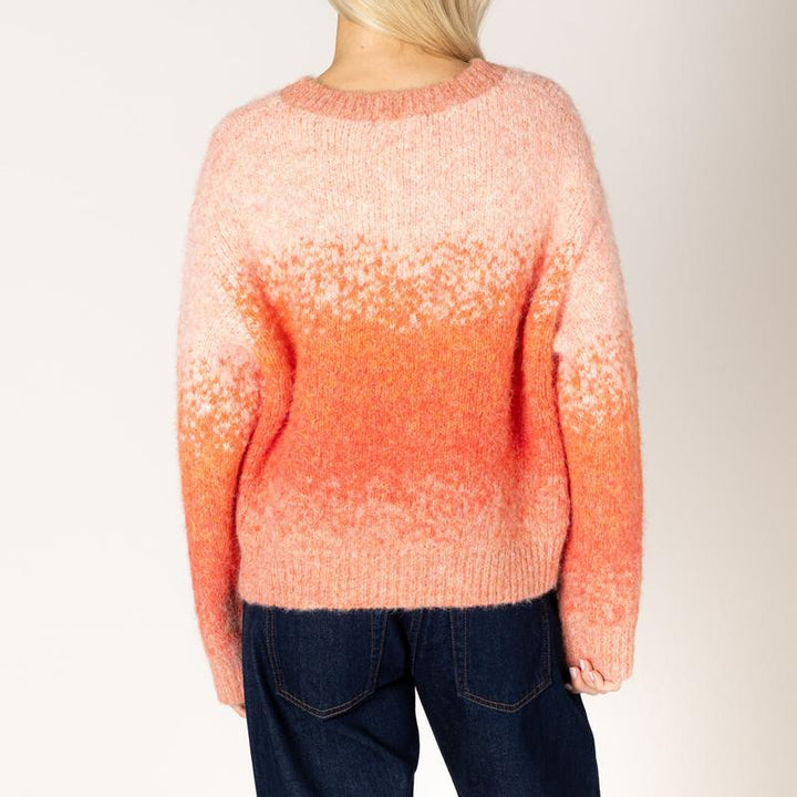 Lyla & Luxe Elden Sweater - Coral Fade