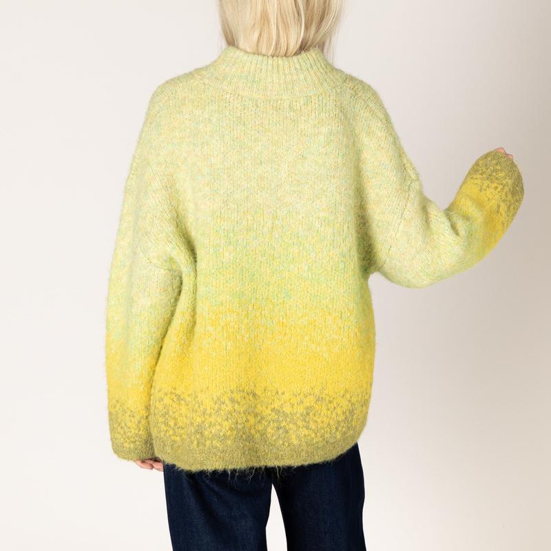 Lyla & Luxe Emma Sweater - Chartreuse Fade