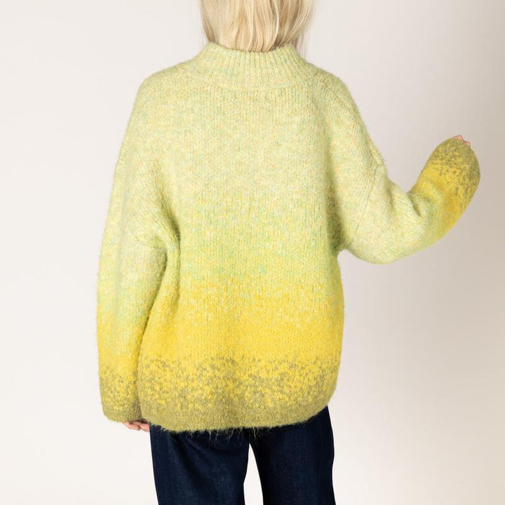 Lyla & Luxe Emma Sweater - Chartreuse Fade