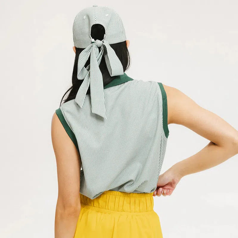 Fore All Pauline S/L Polo - Green Stripe