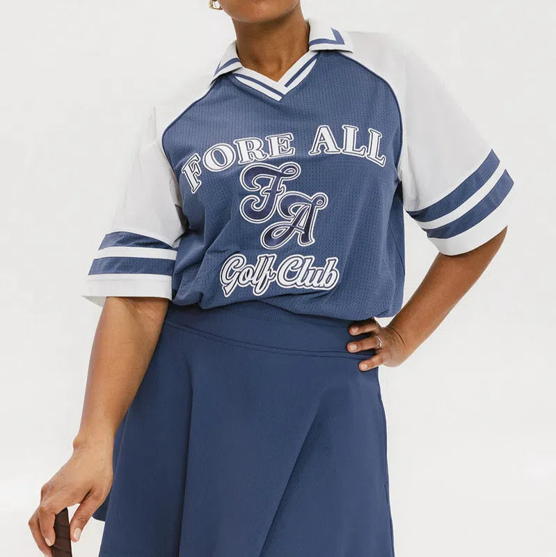 Fore All Ilona Warm-up Polo - Indigo