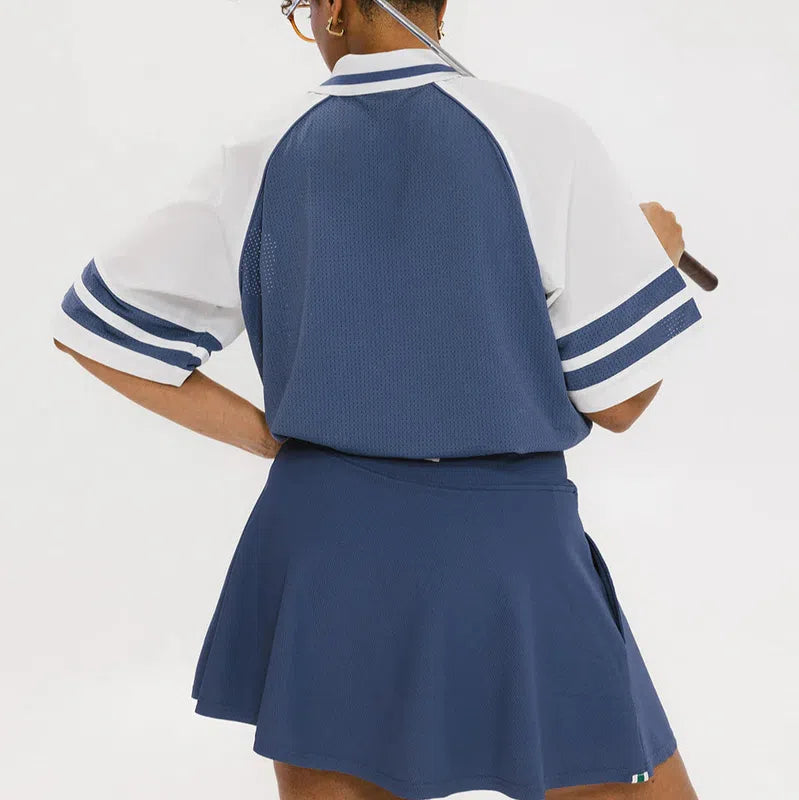 Fore All Ilona Warm-up Polo - Indigo