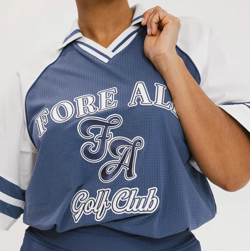 Fore All Ilona Warm-up Polo - Indigo
