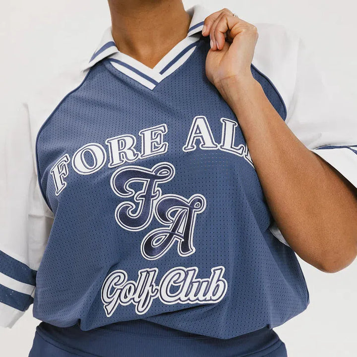 Fore All Ilona Warm-up Polo - Indigo