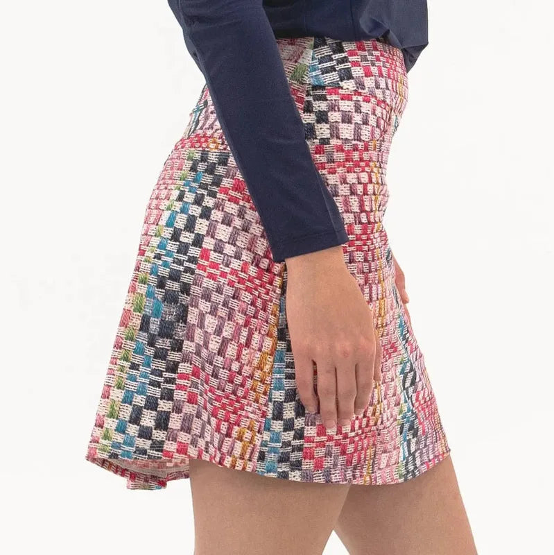 Foray Golf Mini Check Skort - Multicolour