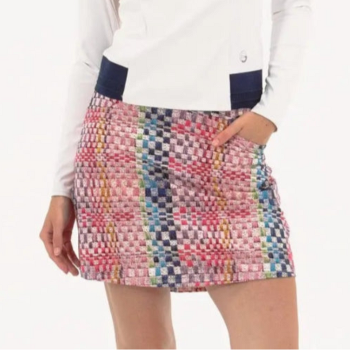 Foray Golf Mini Check Skort - Multicolour