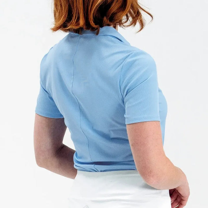 Foray Golf S/S Notch Collar Polo - Blue