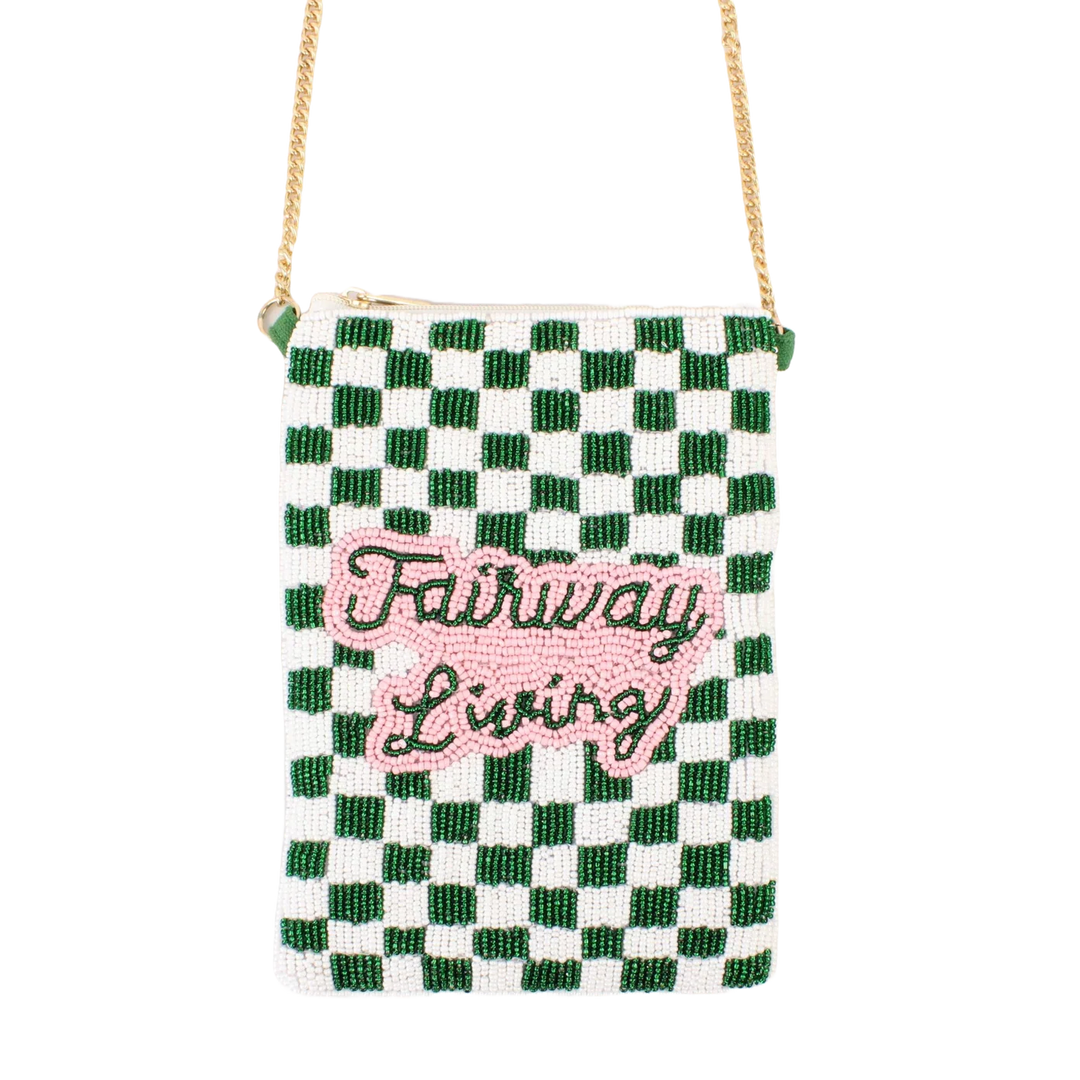 Best of Golf Beaddie Phone Crossbody - Green Fairway Living