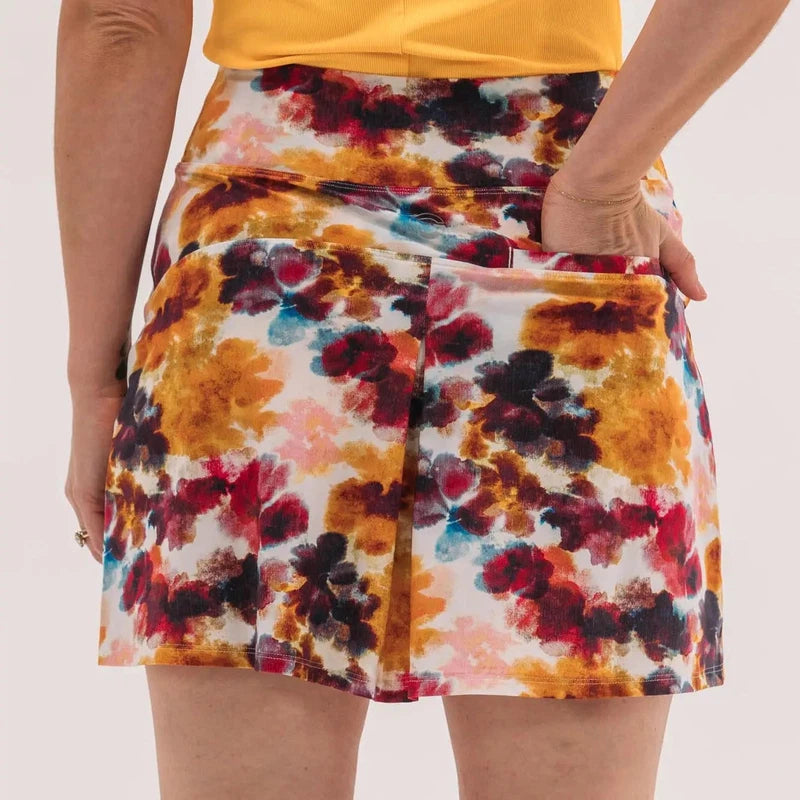 Foray Golf Abstract Floral Skort - Multicolour