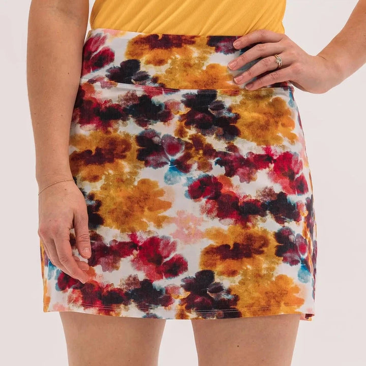 Foray Golf Abstract Floral Skort - Multicolour