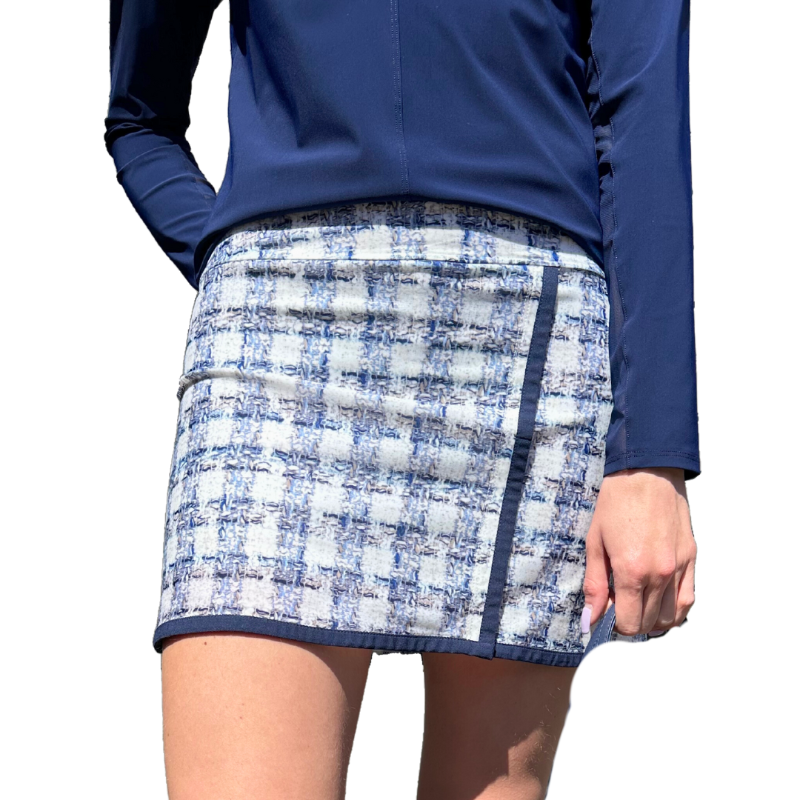 Foray Golf Bonded Edge Skort - Plaid