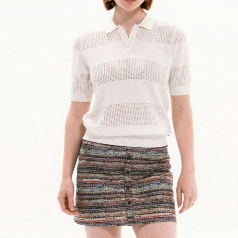 Foray Golf Button Placket Skort - Boucle