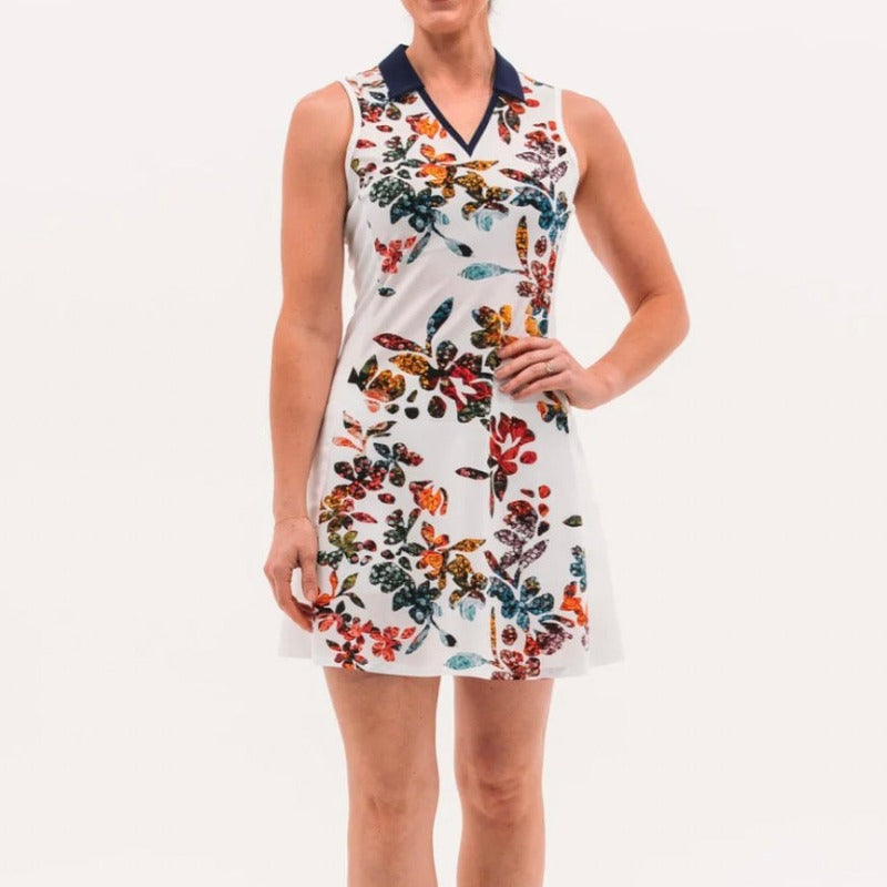 Foray Golf Core Dress (pockets) 15.5" - White Floral