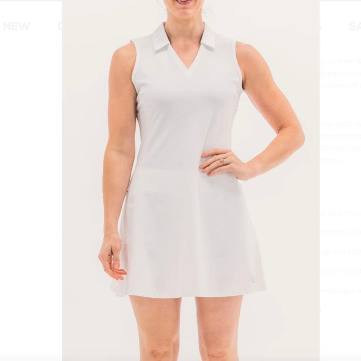 Foray Golf Core Dress (pockets) - White