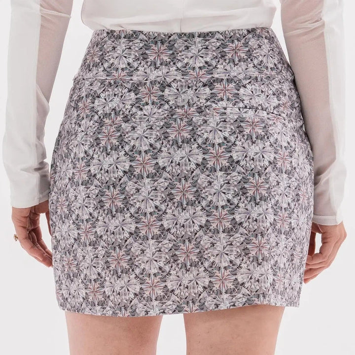 Foray Golf Diamond Print Skort - Grey