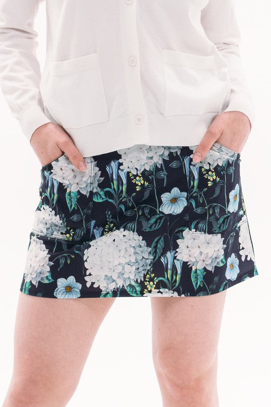 Foray Golf Patch Pocket Skort - Midnight Oasis