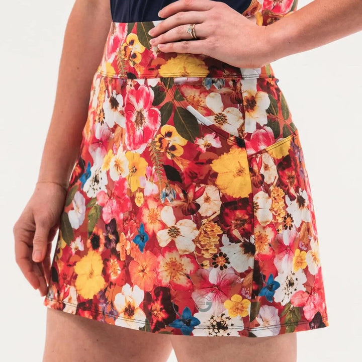 Foray Golf Pressed Floral Skort - Multicolour