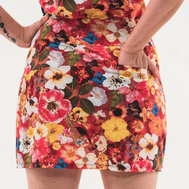 Foray Golf Pressed Floral Skort - Multicolour