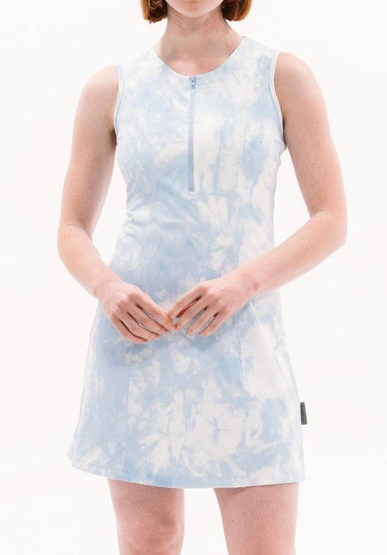 Foray Golf S/L Dress - Light Blue