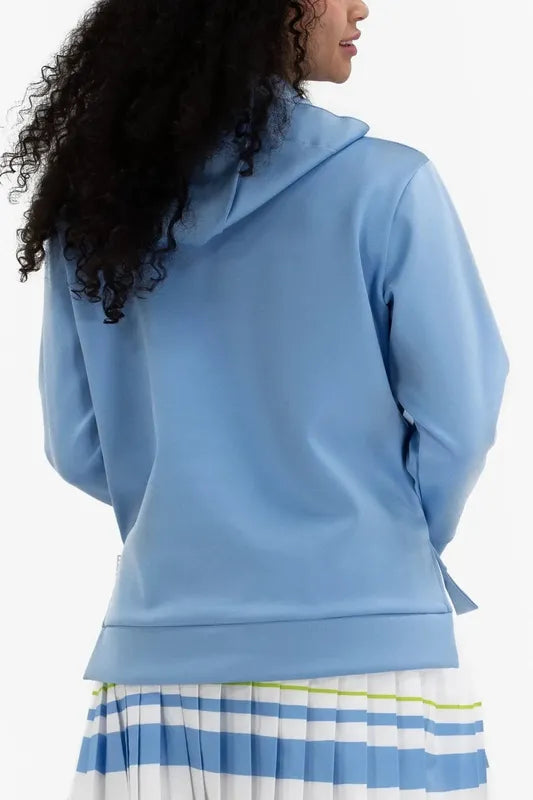 Foray Golf Lux Scuba Hoodie - Light Blue