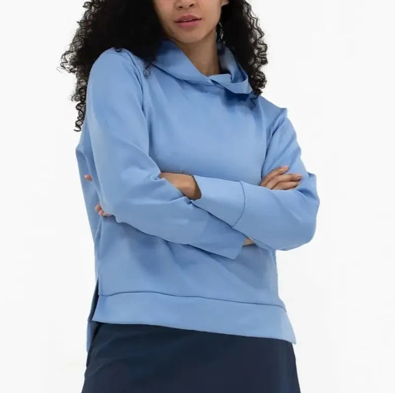 Foray Golf Lux Scuba Hoodie - Light Blue