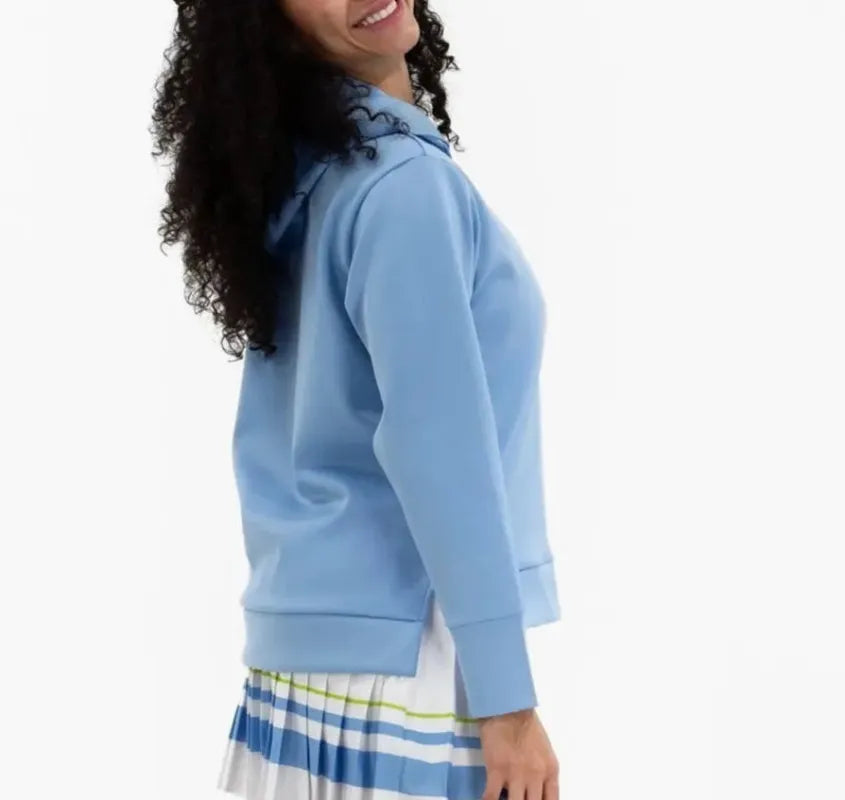 Foray Golf Lux Scuba Hoodie - Light Blue