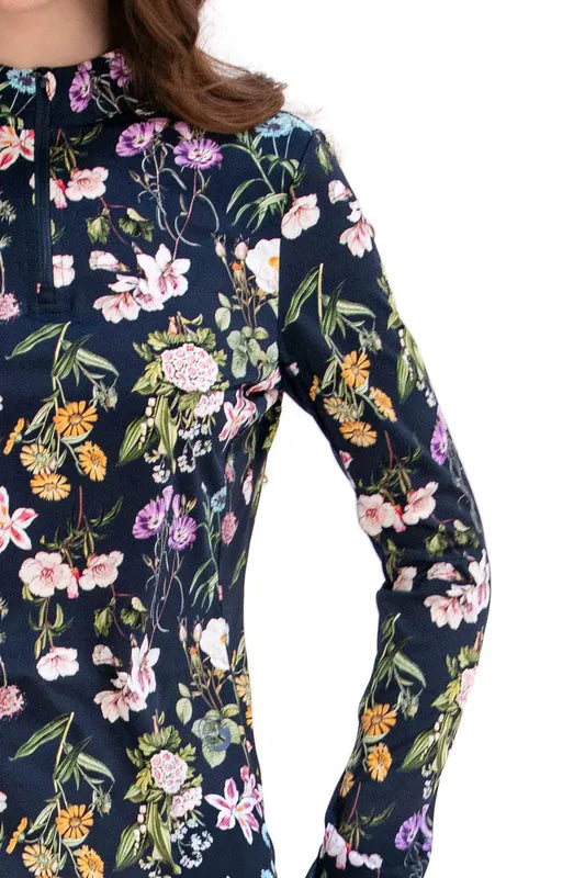 Foray Golf Printed Sun Shirt - Anniversary Floral