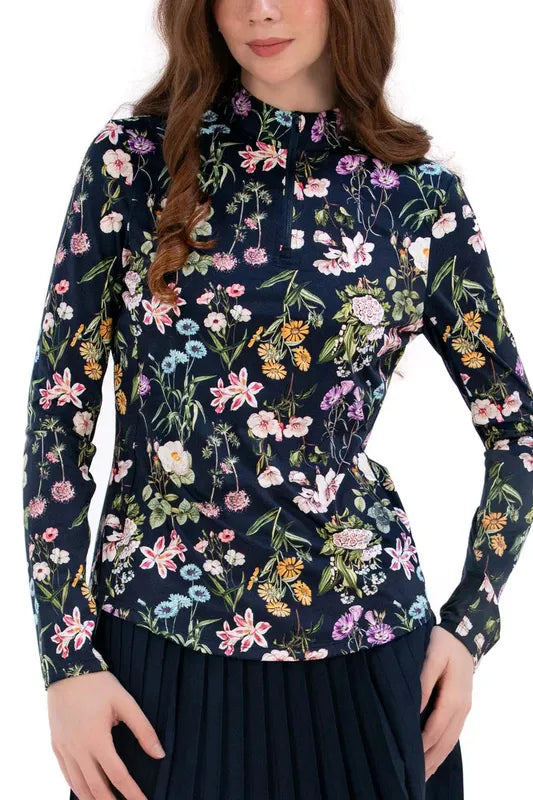 Foray Golf Printed Sun Shirt - Anniversary Floral