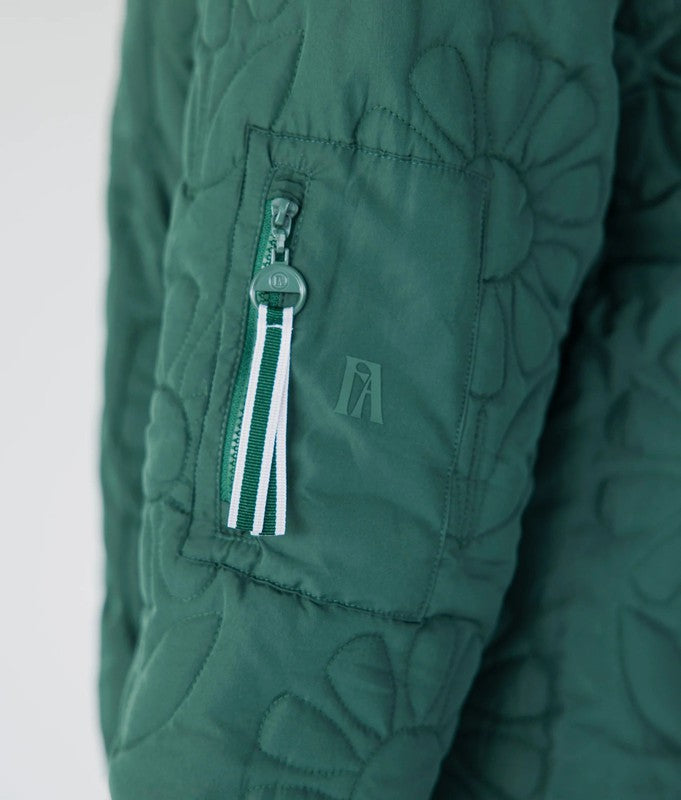 Fore All Blooming Bomber Jacket - Green