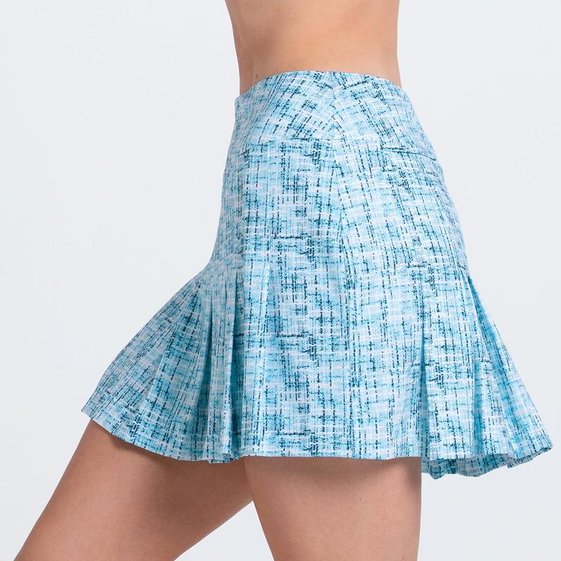 Lucky In Love Madison Boucle Skort - Blue