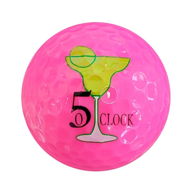 Navika Pink Golf Ball - 5 O'Clock