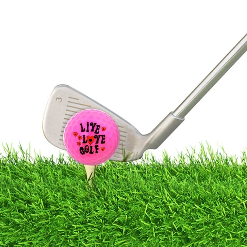 Navika Pink Golf Ball - Live, Love, Golf