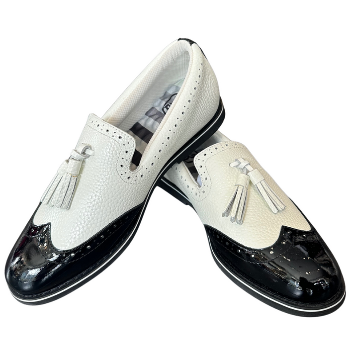 G/FORE Brogue Cruiser Golf Shoe - Snow/Onyx