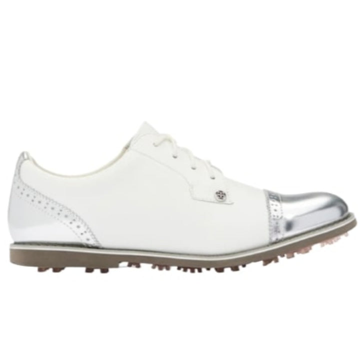 G/FORE Cap Toe Gallivanter Golf Shoe - Snow/Shark