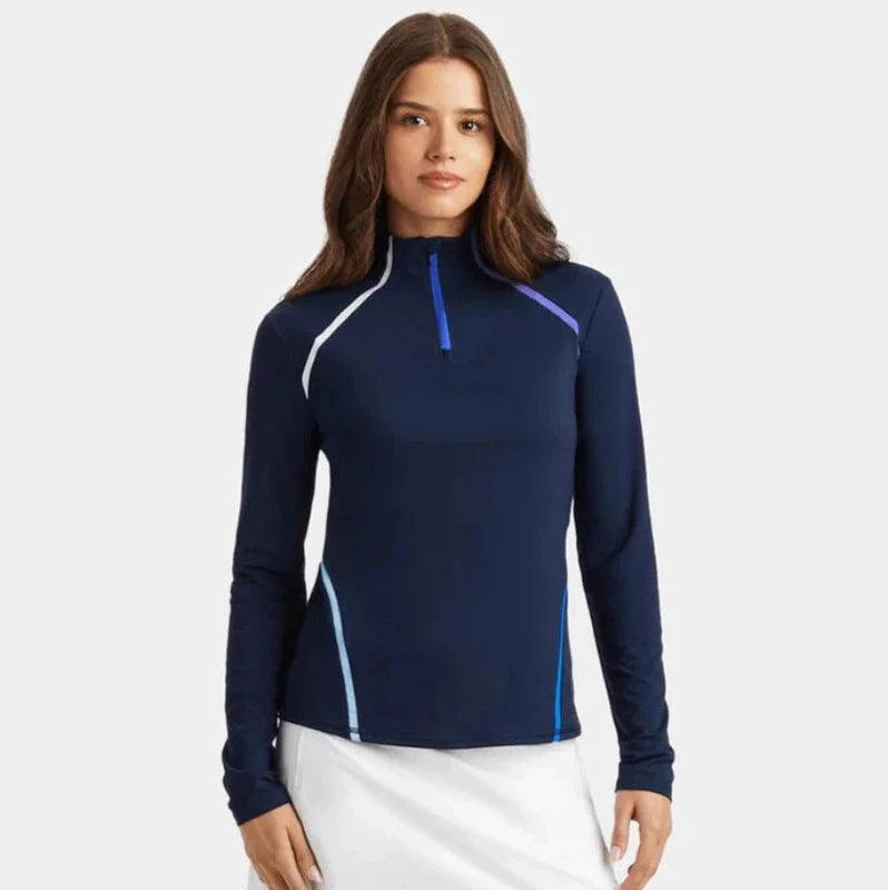 G/FORE Colour Block Zip Sweater - Twilight