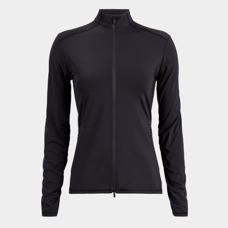 G/FORE Silky Tech Ruched Zip Layer - Onyx