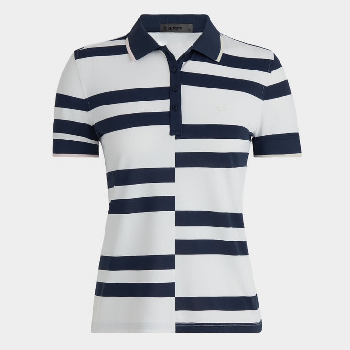 G/FORE Tech Pique S/S Polo - White/Navy