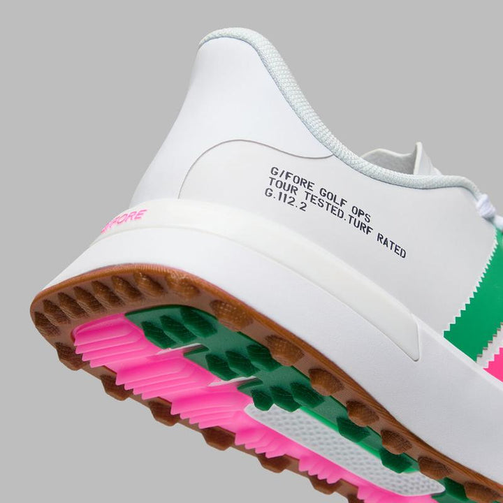 G/FORE G.112 Stripe Kiltie Golf Shoe - White/Multi