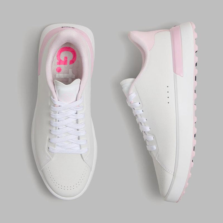 G/FORE G.112 Perforated Kiltie Golf Shoe - White/Pink
