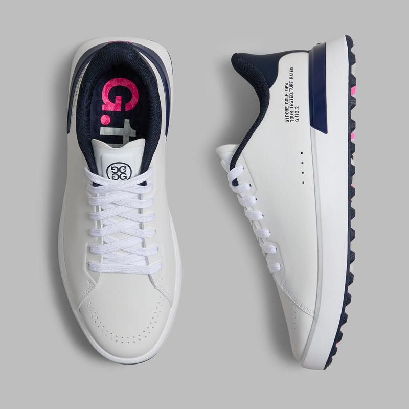 G/FORE G.112 Kiltie Hybrid Golf Shoe - White/Navy