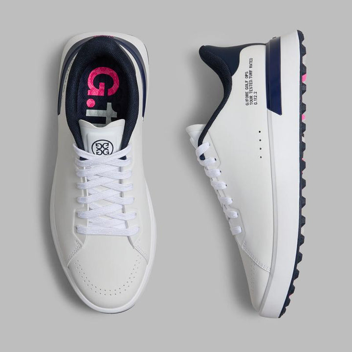 G/FORE G.112 Kiltie Hybrid Golf Shoe - White/Navy