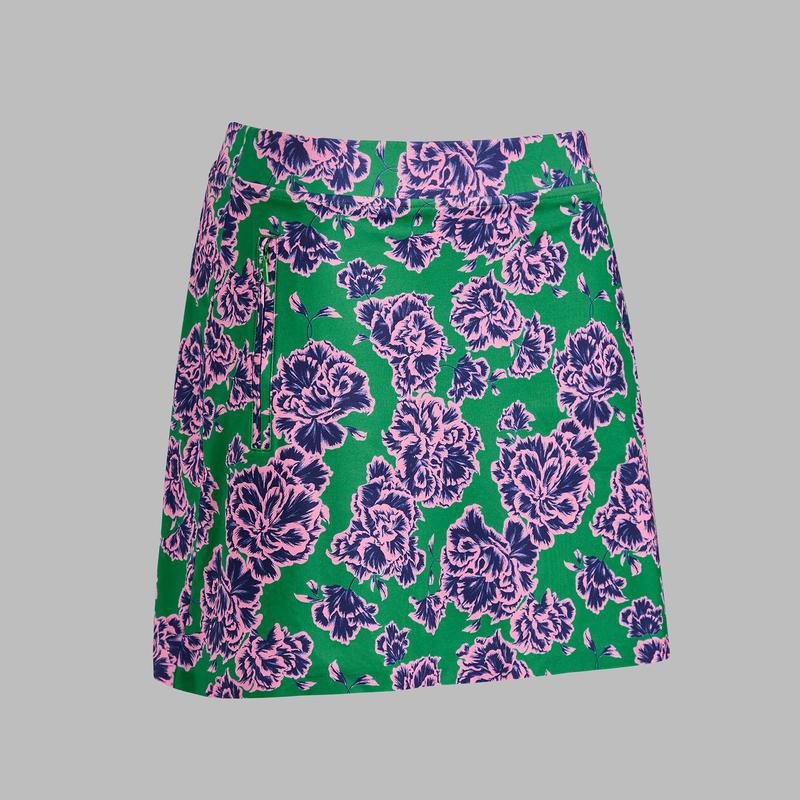 G/FORE Floral Tech Jersey Skort - Green Floral