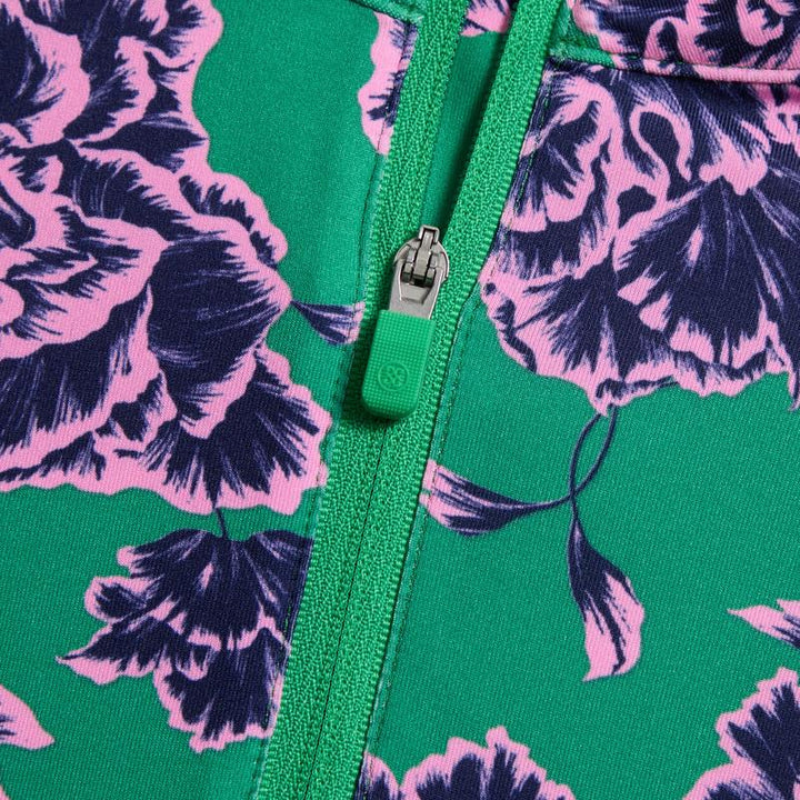 G/FORE Floral Tech Jersey Layer - Green Floral