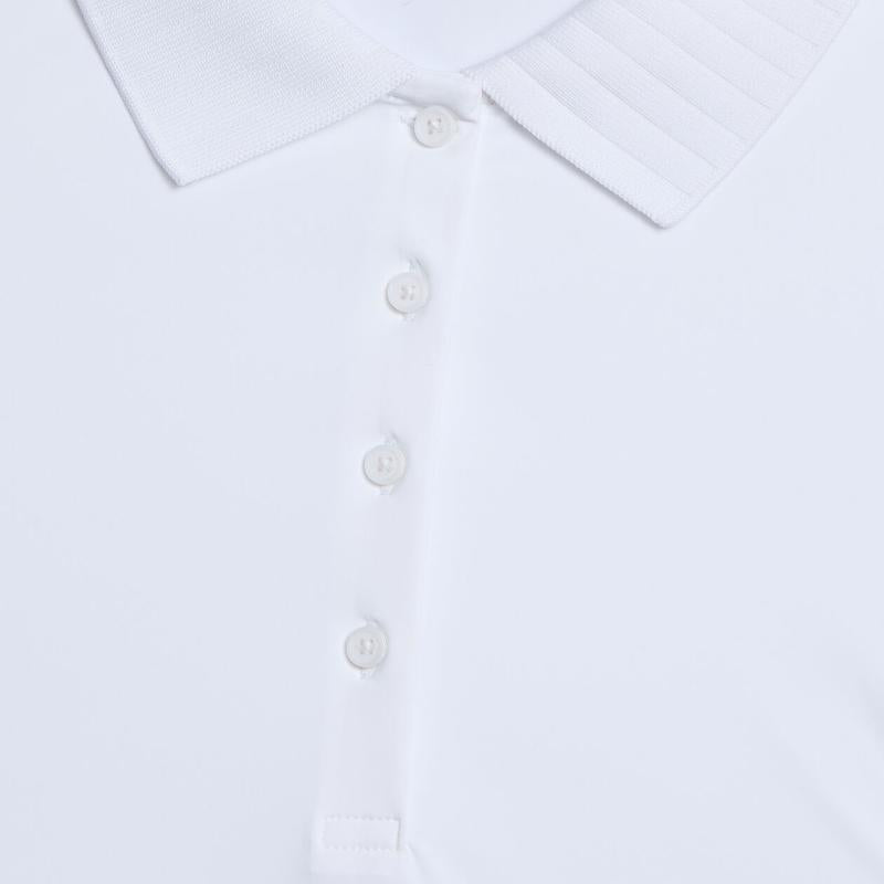 G/FORE Pleated Collar S/L Polo - Snow