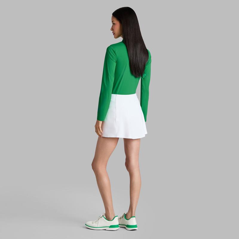 G/FORE Silky Tech L/S Zip Polo - Green